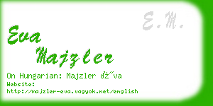 eva majzler business card